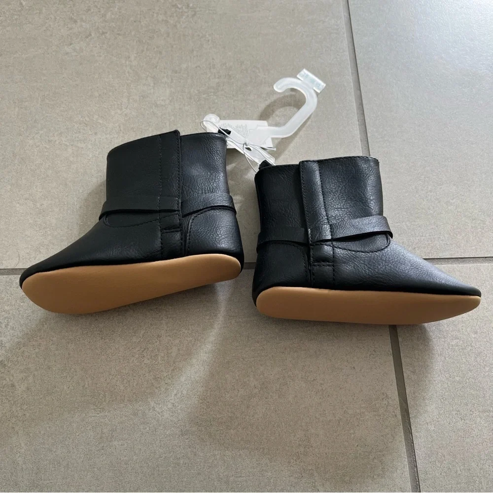 Black Baby Kids Boots Old Navy Size 5